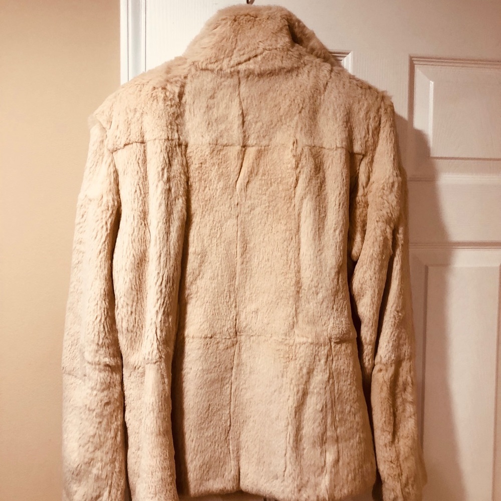 Andrew Marc Women’s L Sheared Rabbit Coat. - image 2